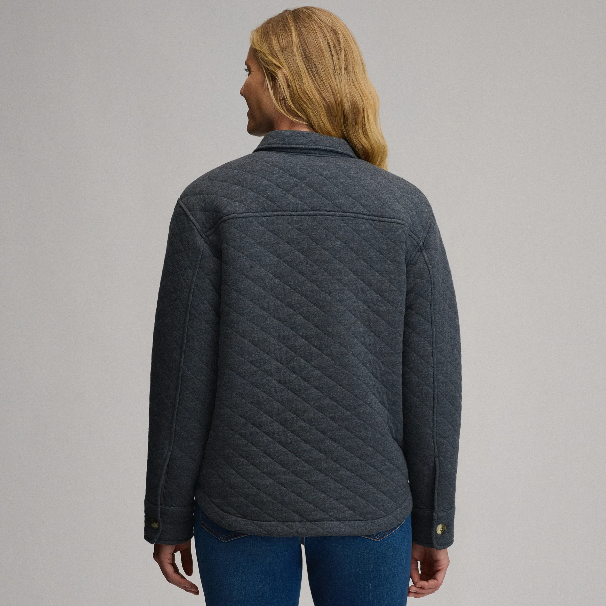 Women's Quilted Shirt Jacket
