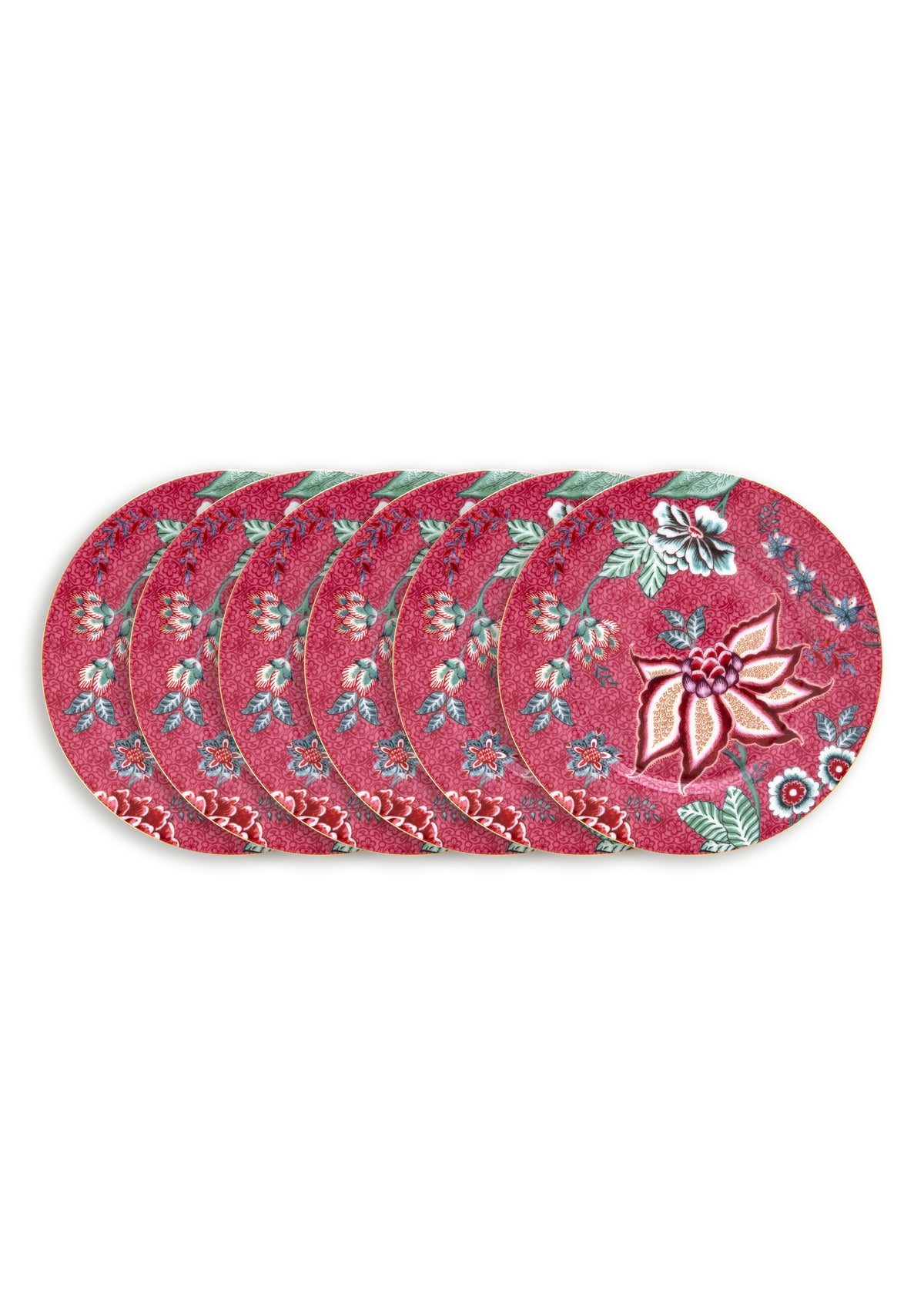 Pip Studio - Flower Festival Borden - Servies set van 6 - 17cm