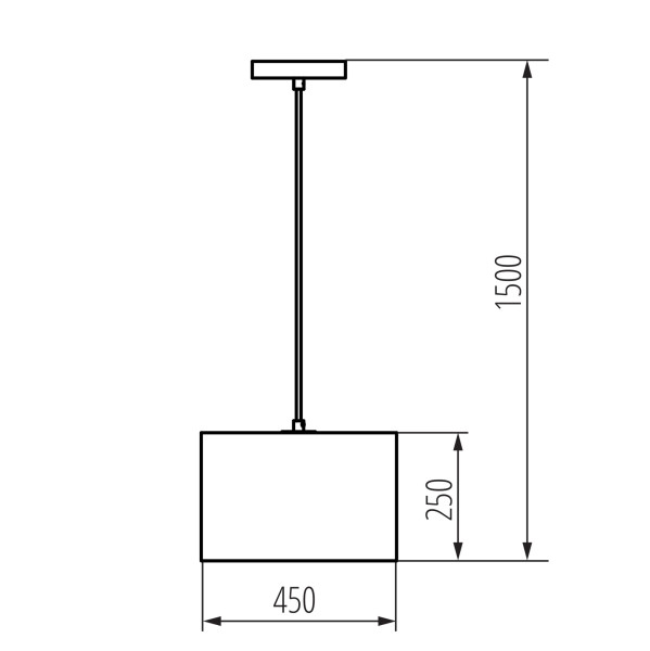 Lampa wisząca LL TOLCA E27 CL 66458 LightLogic bambusowa boho 45cm