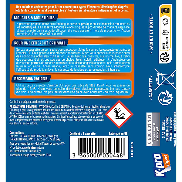 Casse mouches et moustiques Kapo expert 4 mois de protection