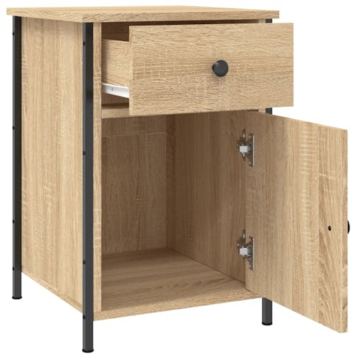 NNEVL Bedside Cabinets 2 pcs Sonoma Oak 40x42x60 cm Engineered Wood