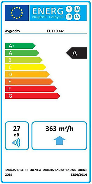 Extracteur d'Air 30W, Moteur EC triphasé programmation de la température et de l'humidité