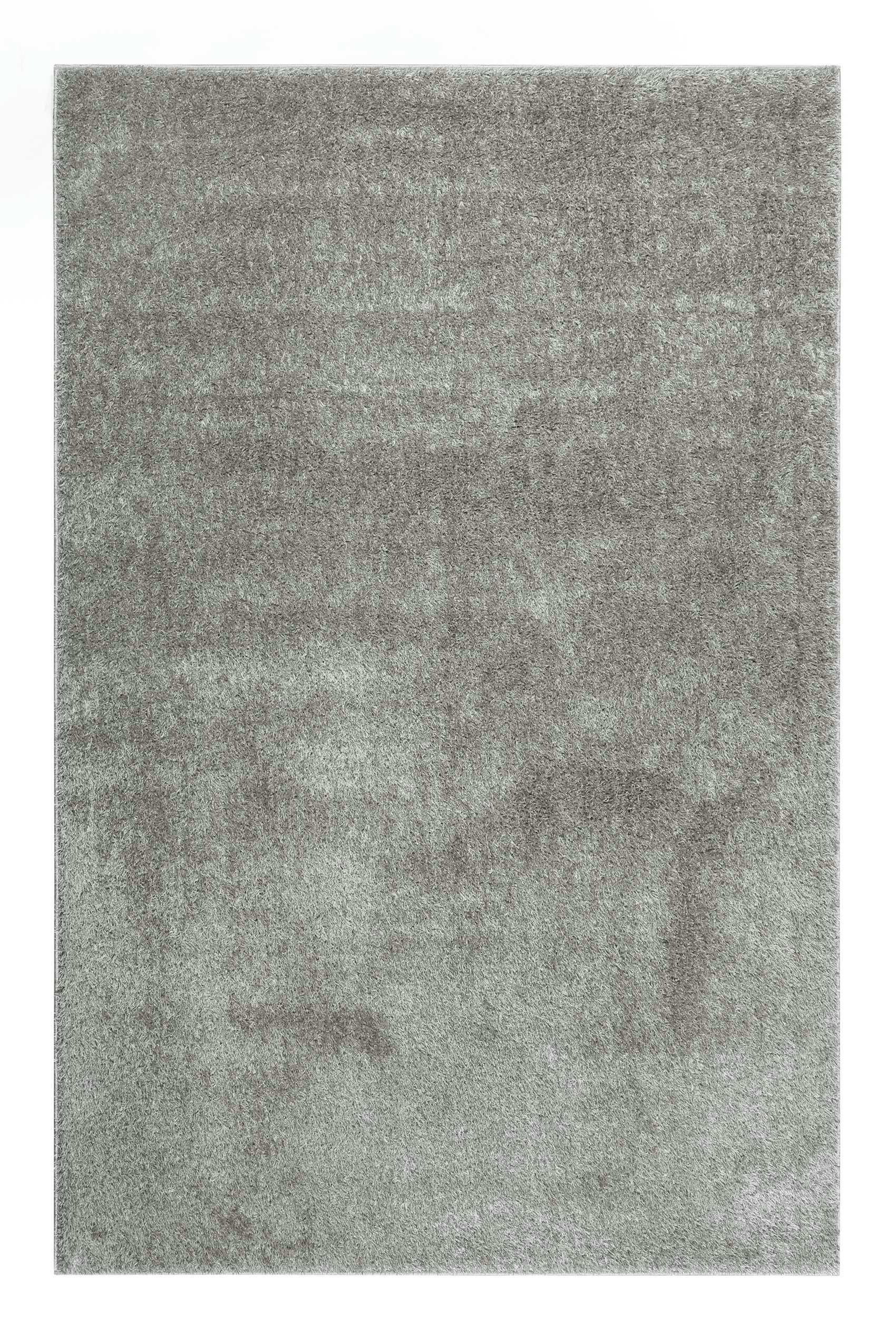 #SWAGGER SHAG - Tapis poils longs doux brillant gris clair 200x290