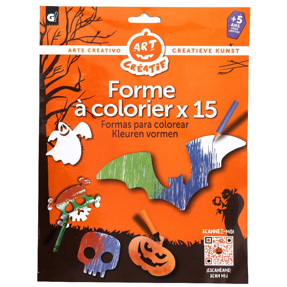 Kit coloriage forme Halloween x15
