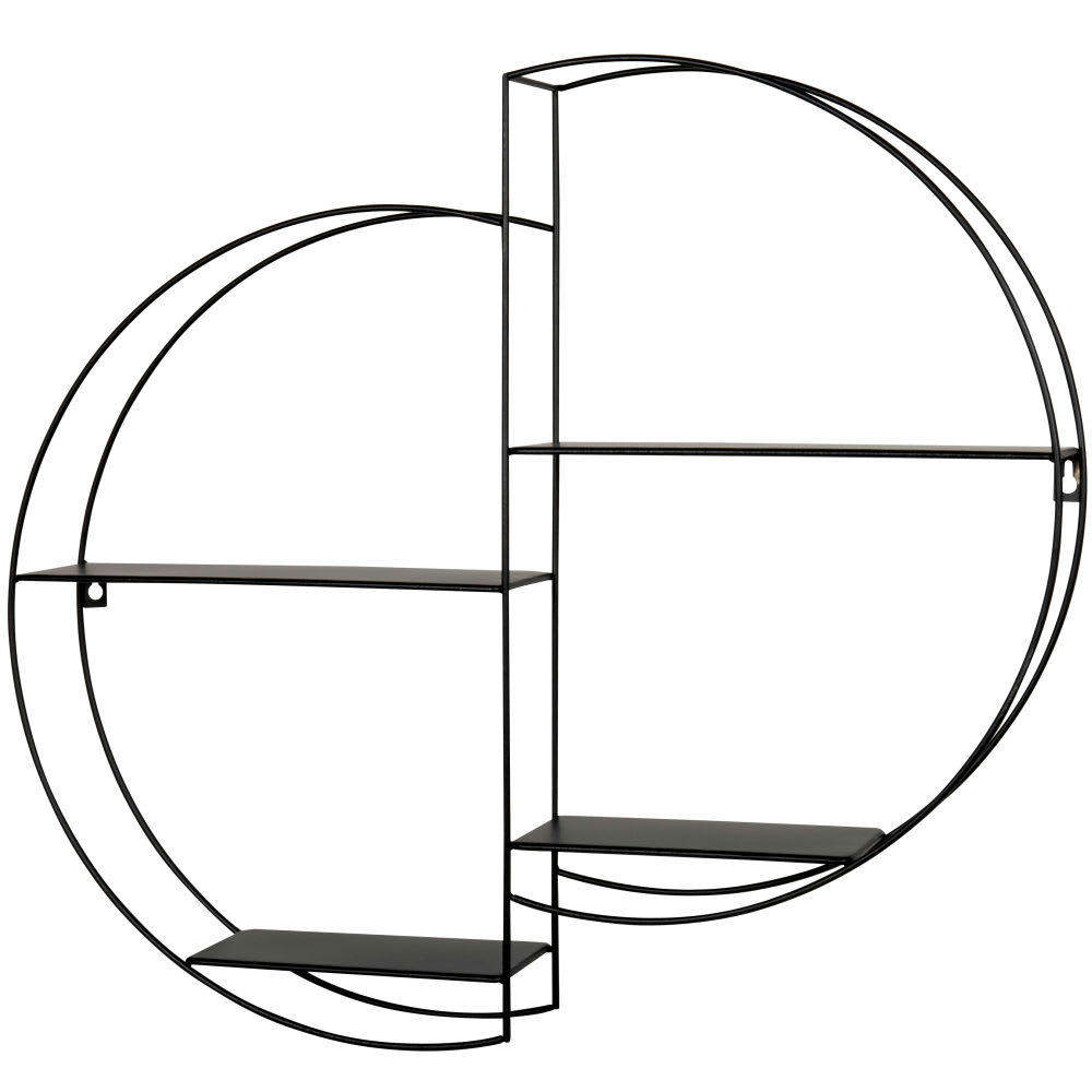 - Etagère asymétrique en métal noir