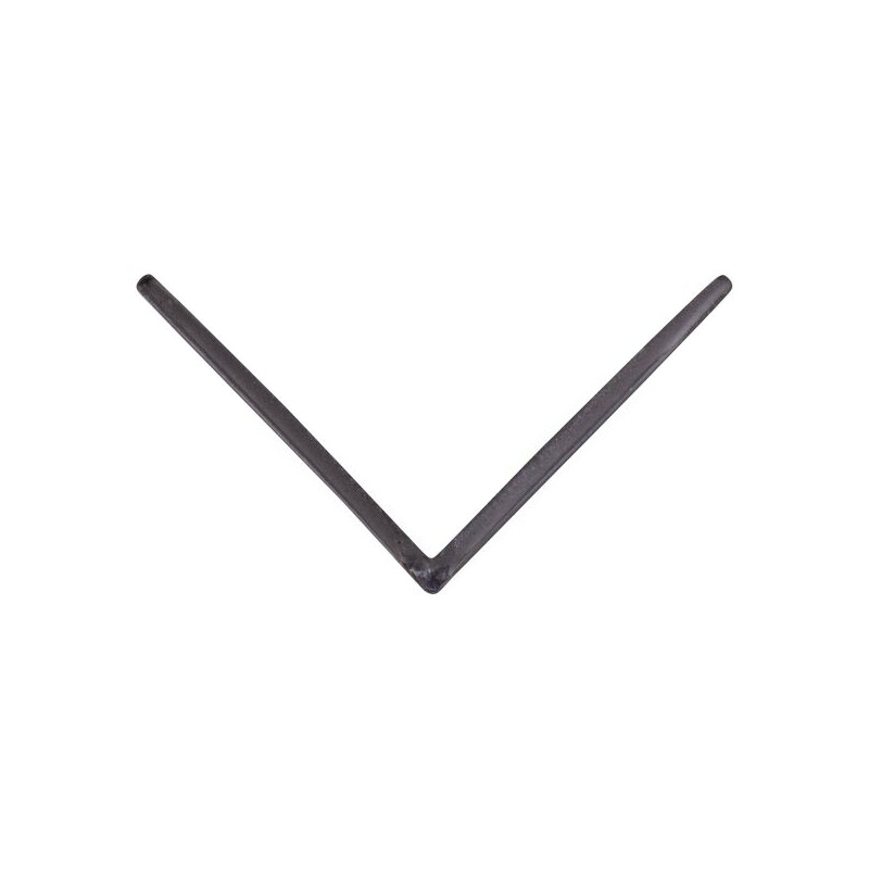 Cornière d'angle en PVC anthracite 260 x 2 x 2 cm
