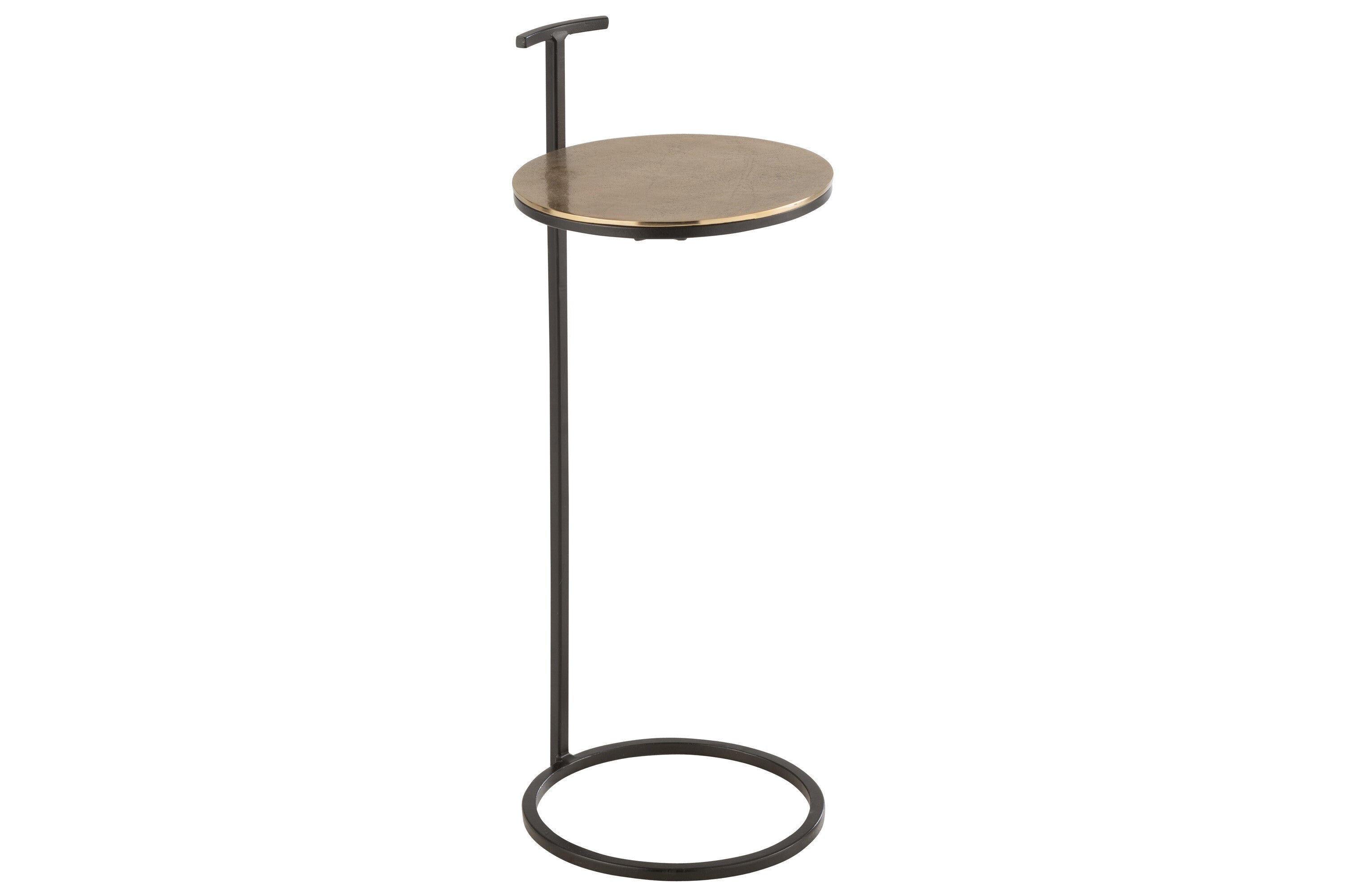 J-Line bijzettafel Toni - aluminium/ijzer - goud/zwart