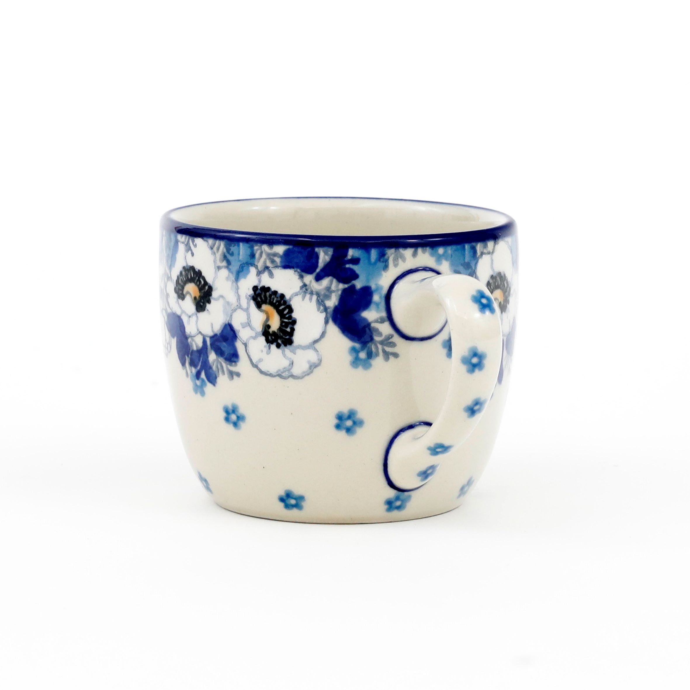 Kubek ceramiczny C91 0,17l  2222X Biało-niebieskie anemony