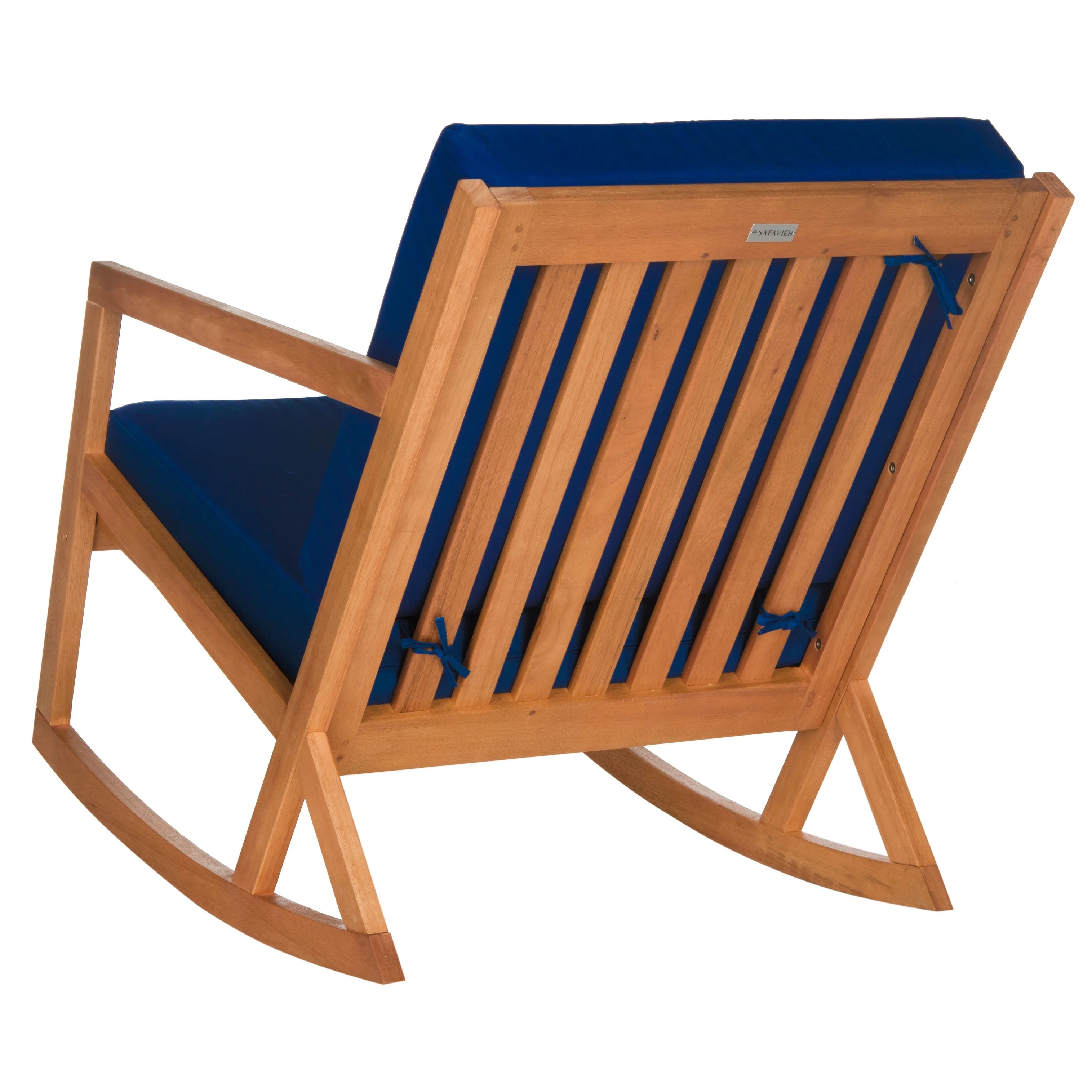 SAFAVIEH Outdoor Vernon Rocking Chair with Cushion - 26W x 38D x 31H