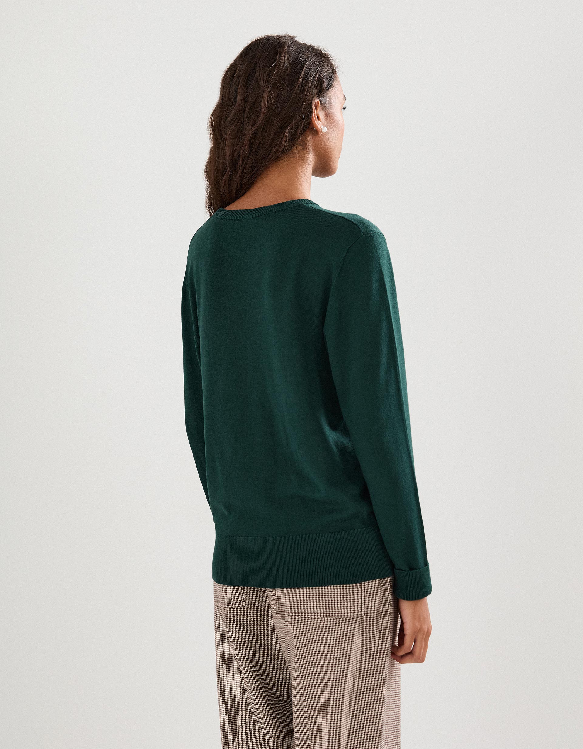 Camisola de Malha, Mulher, Verde Escuro