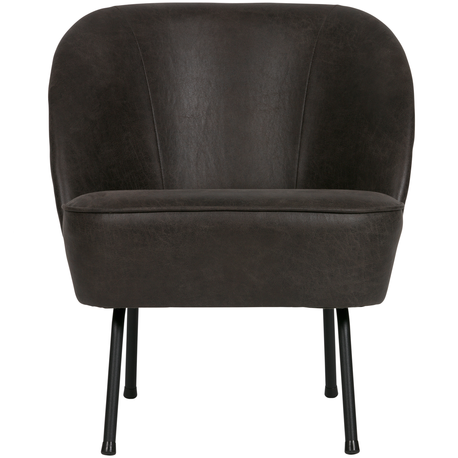 WOOOD fauteuil Vogue- Leer - Zwart - 69x57x70
