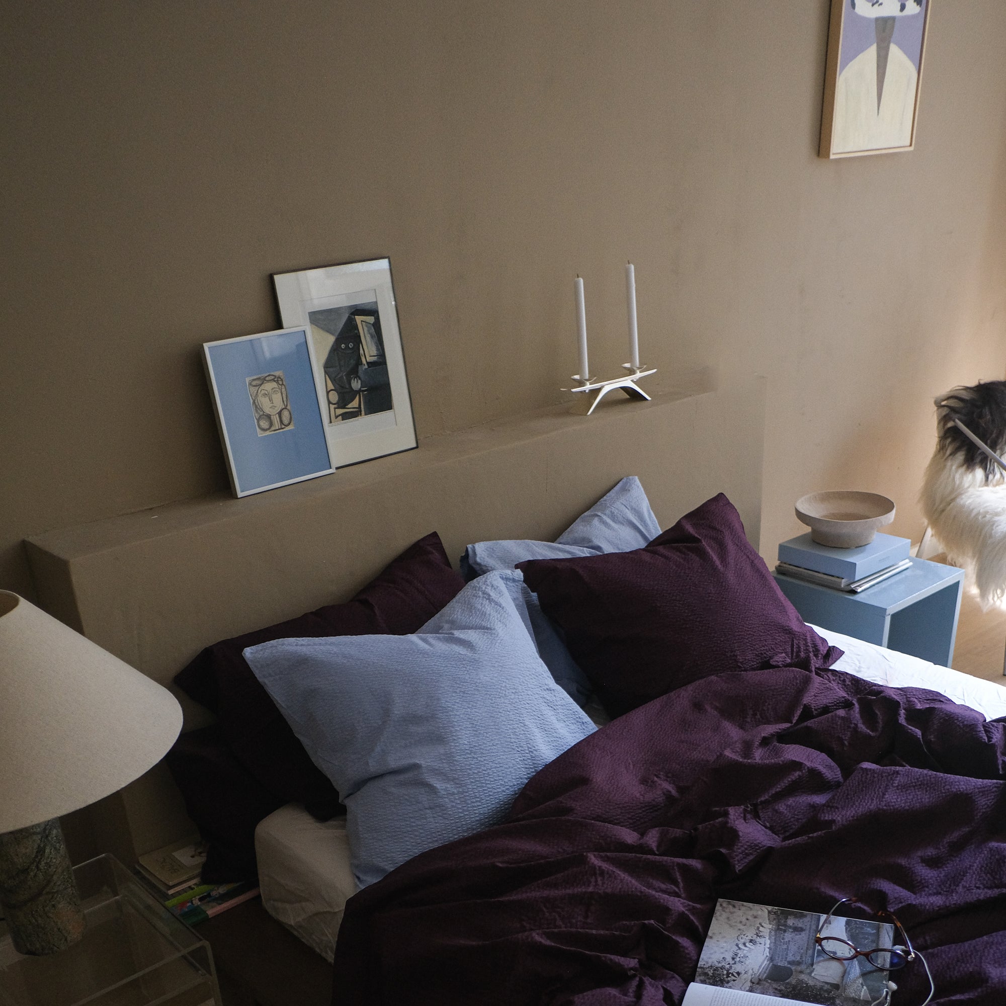 Crisp Sheets Plum Dekbedovertrek 200 x 220 cm - Paars