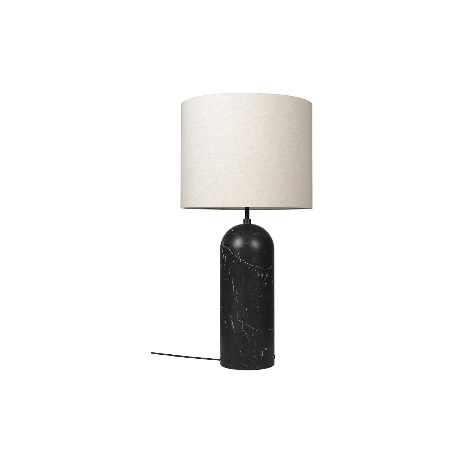 Gravity XL Floor Lamp, black marble/canvas