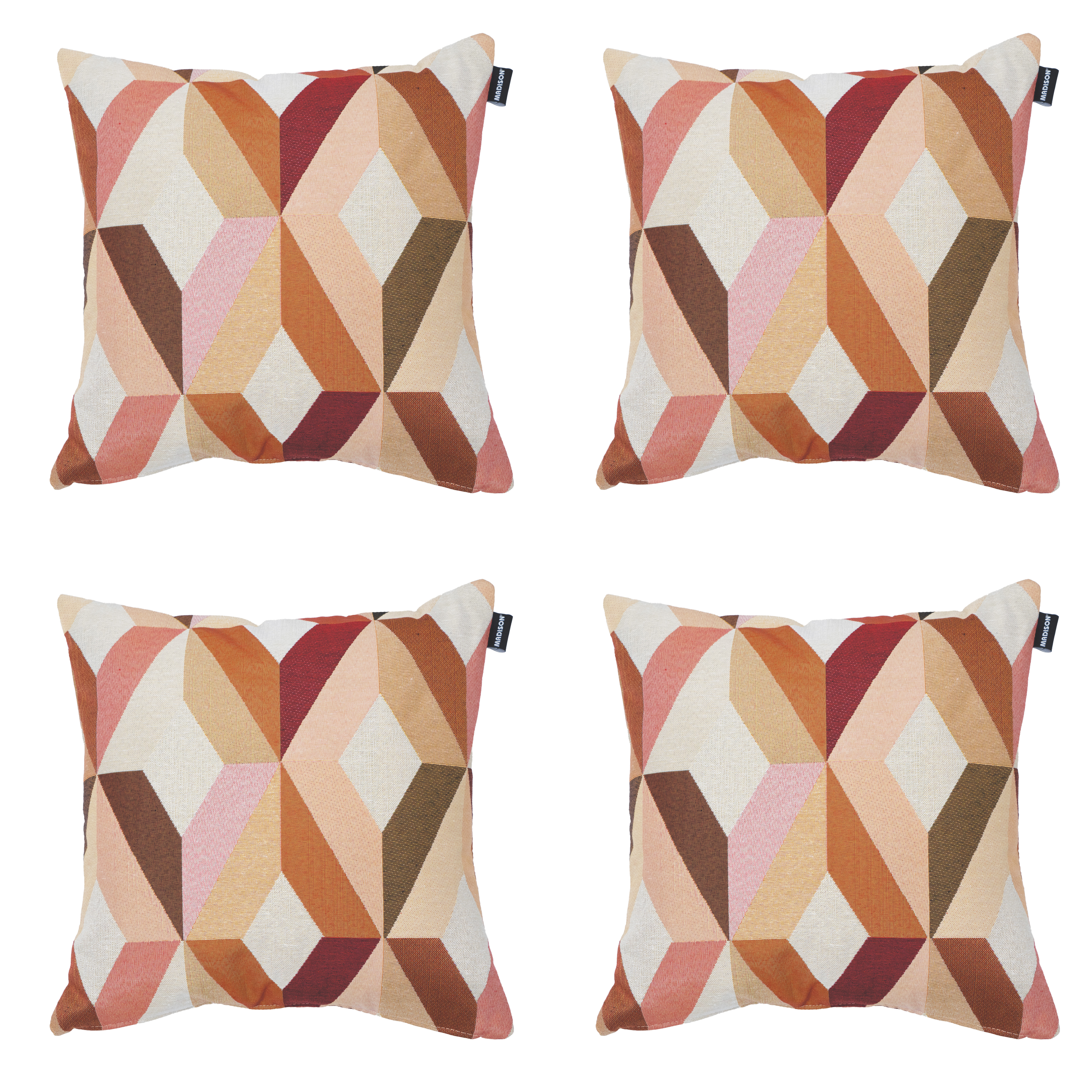 Madison sierkussen Madison Home - multikleur - 45x45x10cm - set van 4