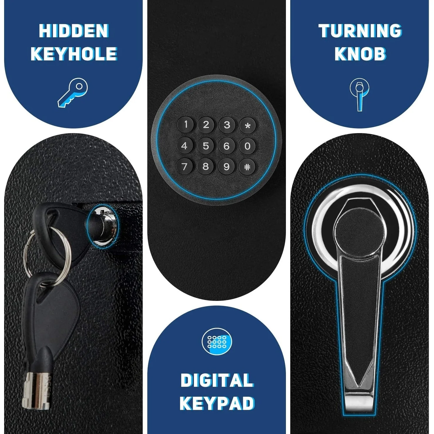 5 Gun Safe Rifle Firearms Electronic Safe