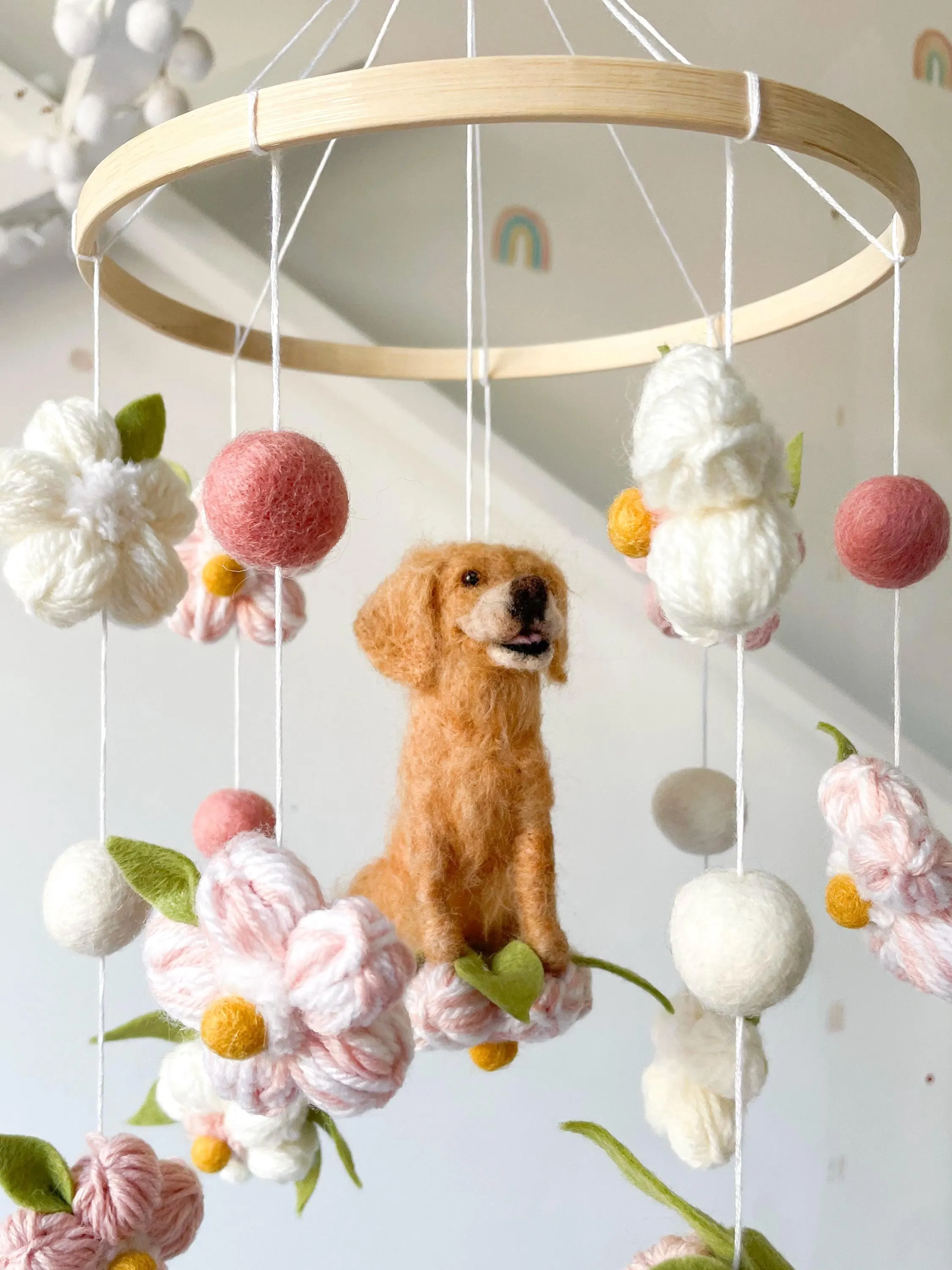 Custom Pet Baby Mobile | Personalised Nursery Decor | Baby Shower Gifts