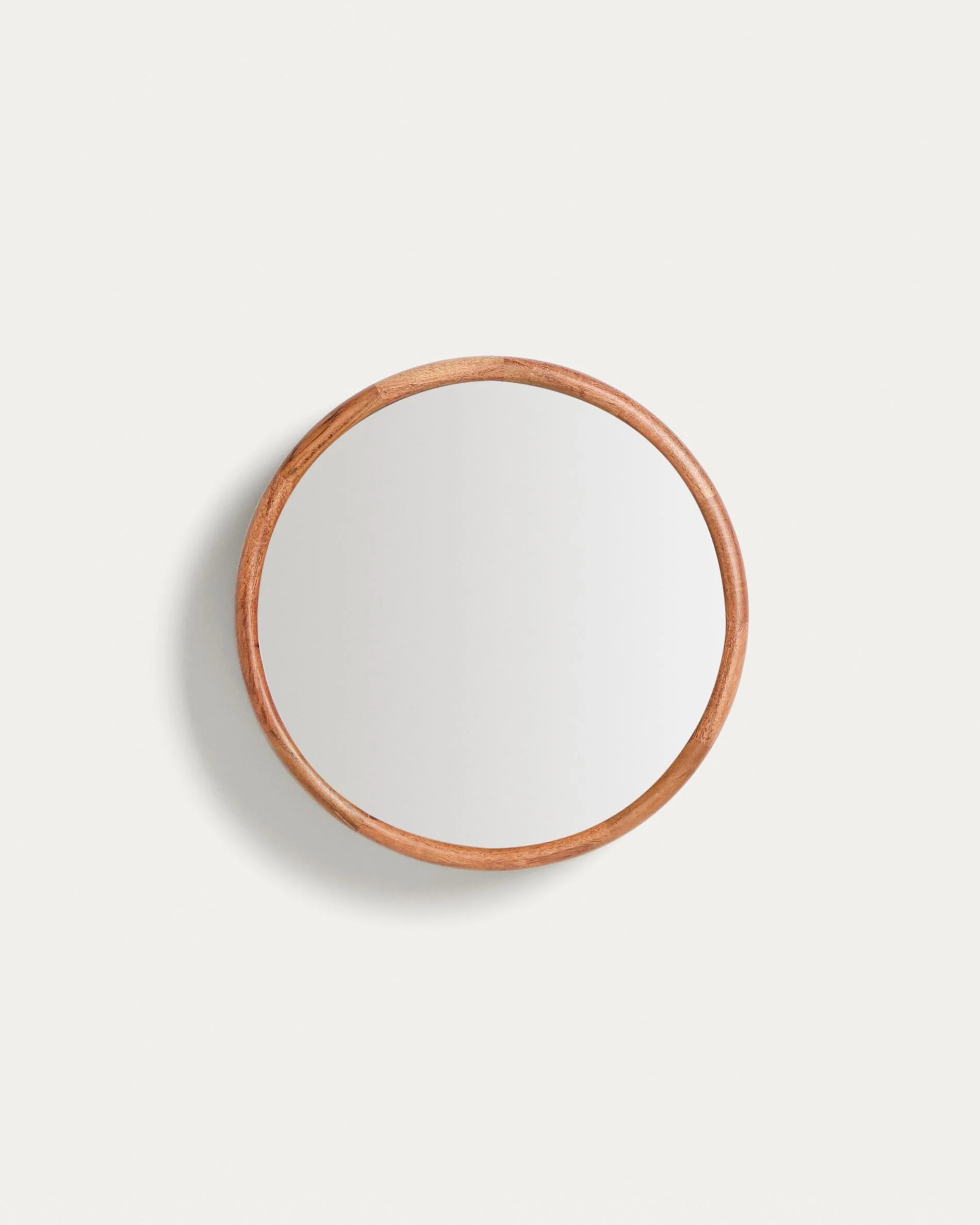 Berale acacia wood mirror Ø30.5cm