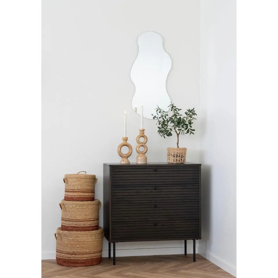 Nest of Nora Kandelaar - Keramiek 10.7x9.5x30.5 cm - Bruin