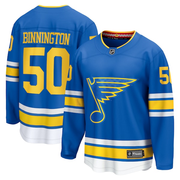 Jordan Binnington St. Louis Blues  Home Breakaway Player Jersey - Blue/White/Royal