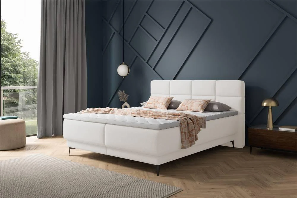 Boxspring Reyuno velvet met opbergruimte 160 x 200 cm