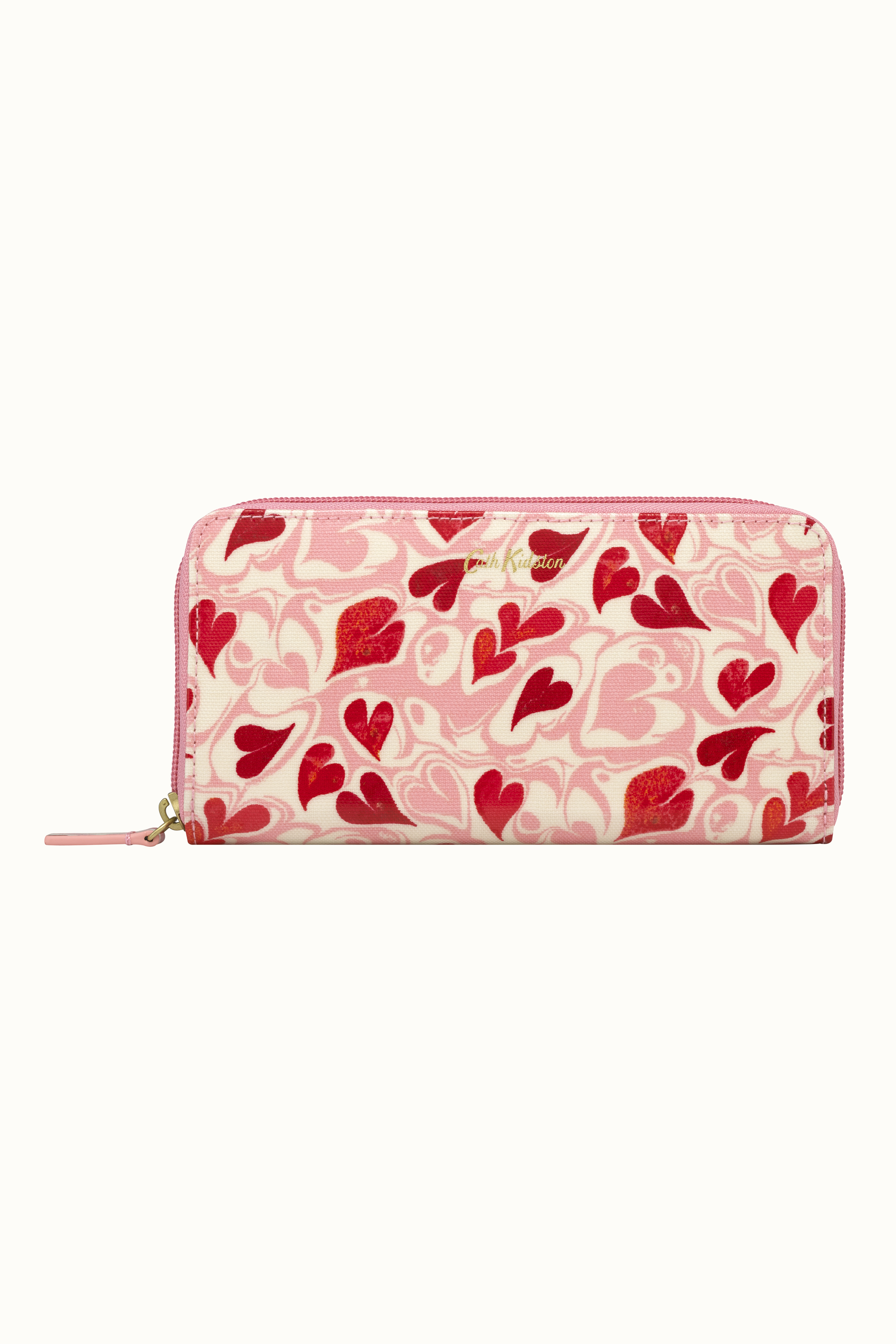 Marble Hearts Ditsy Continental Zip Wallet