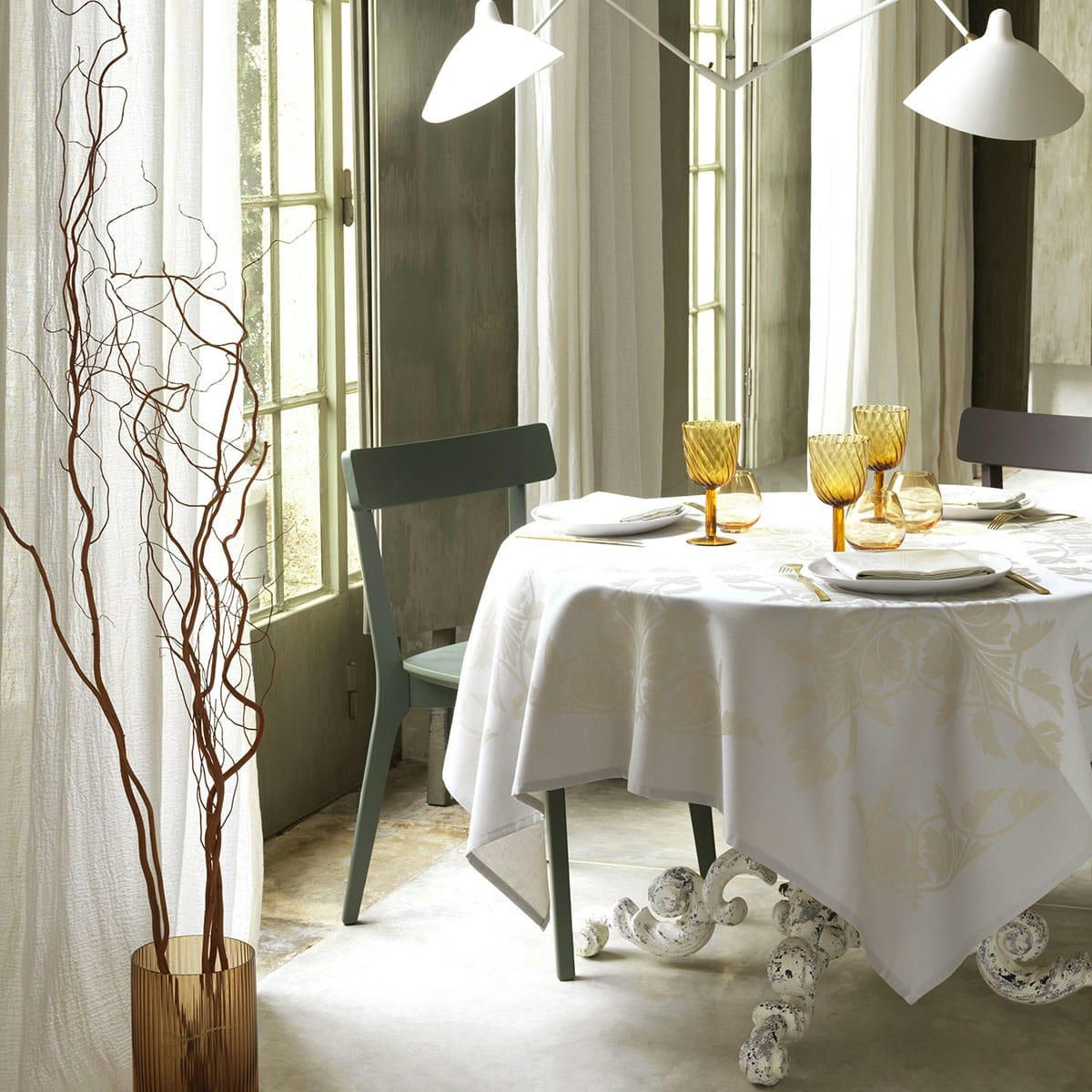 SYRACUSE - Nappe en coton dolce 175 x 320