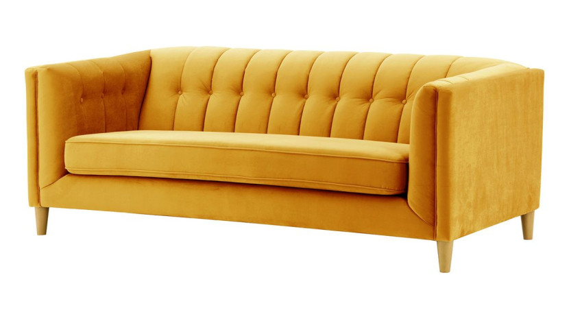 Sofa trzyosobowa Sodre-Velluto 8-like oak