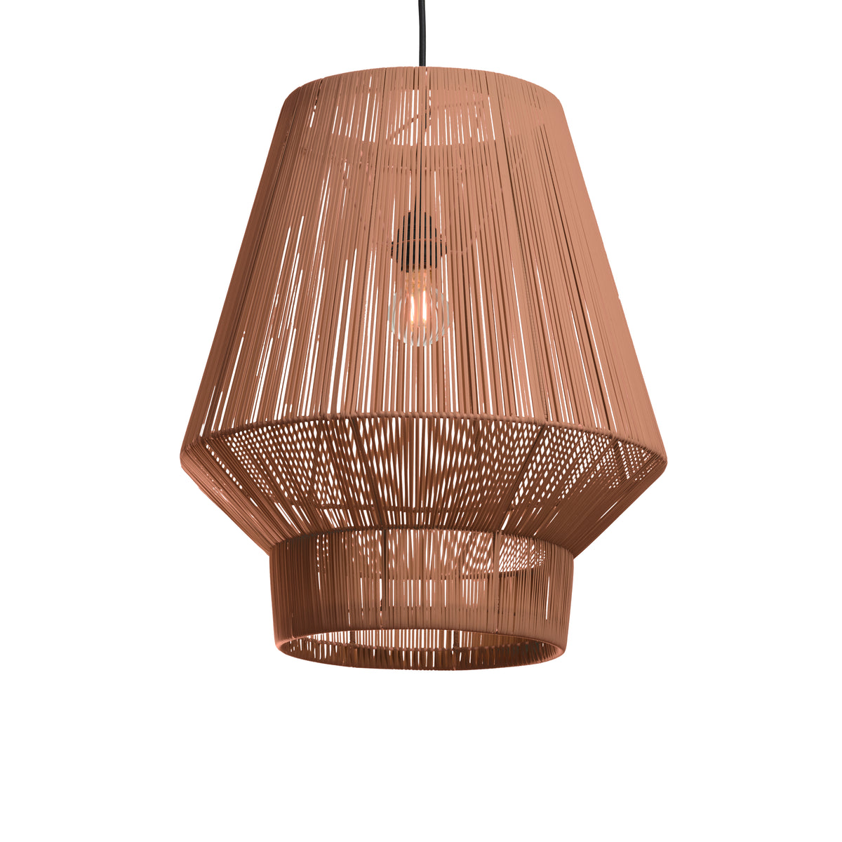 Originalhome lampenkap gerecycled Lampion no 1 - terracotta - L