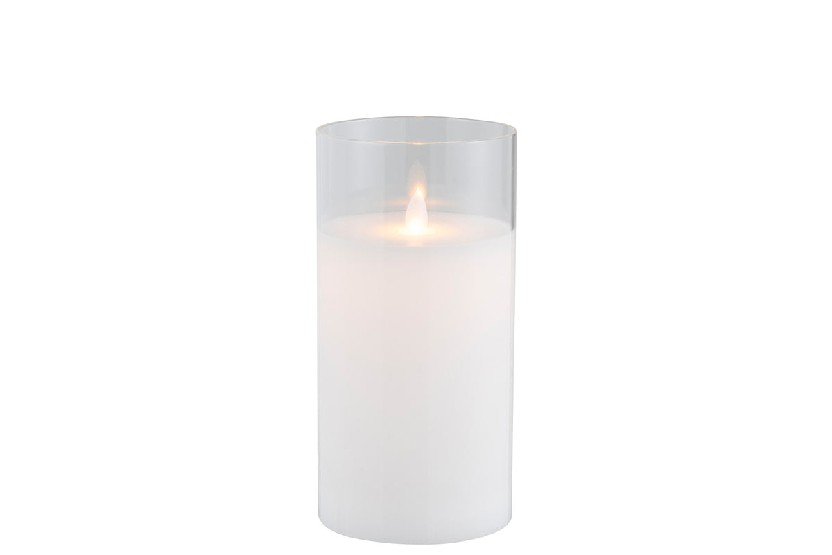 J-Line lamp Blinkend - glas - transparant - medium - LED lichtjes