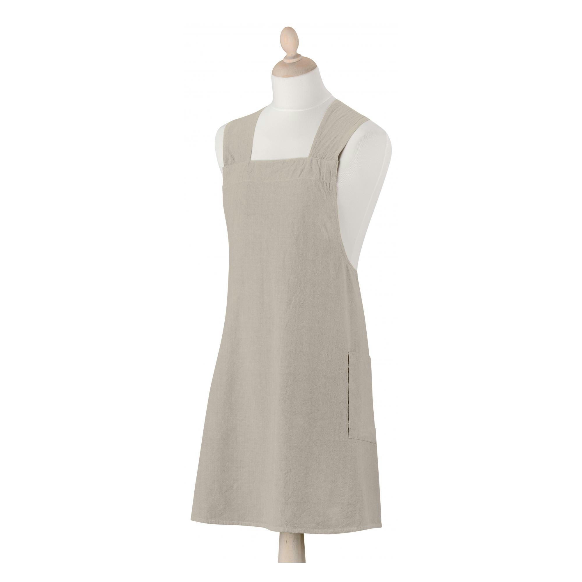 HARU - Tablier de cuisine japonais recyclé  en coton ficelle 78 x 100