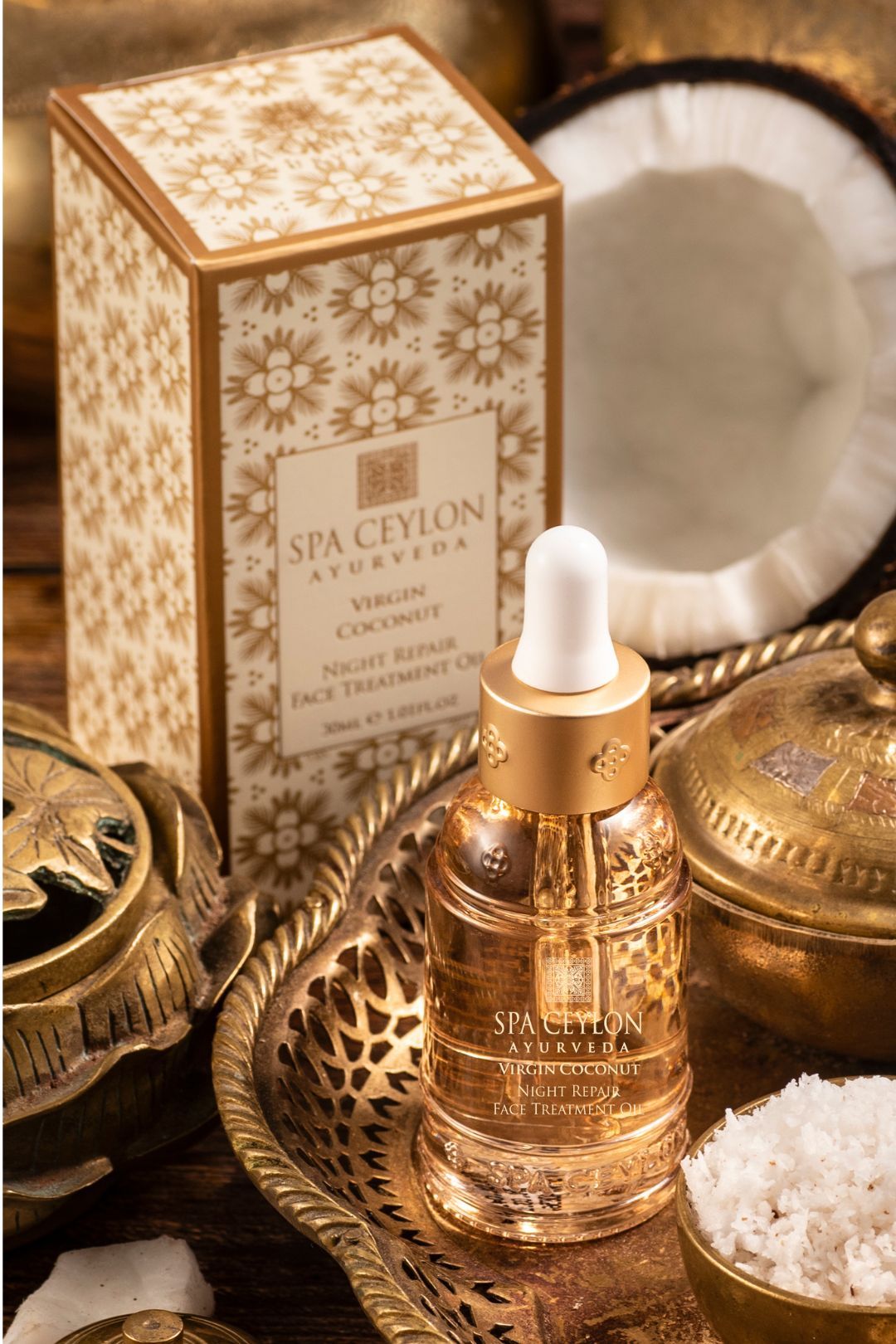 Spa Ceylon Virgin Coconut – Night Repair Face Treatment Oil 30ml