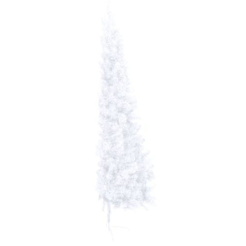 NNEVL Artificial Half Christmas Tree with Stand White 180 cm PVC