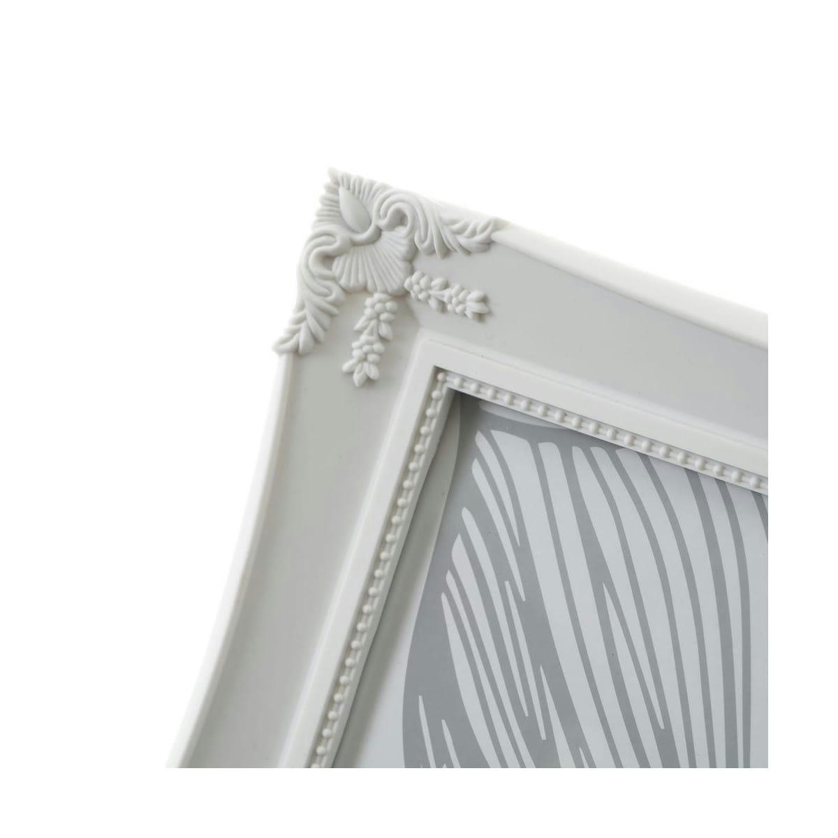 - Cadre photo classique en polypropylène blanc - 25.5x2x30.5cm