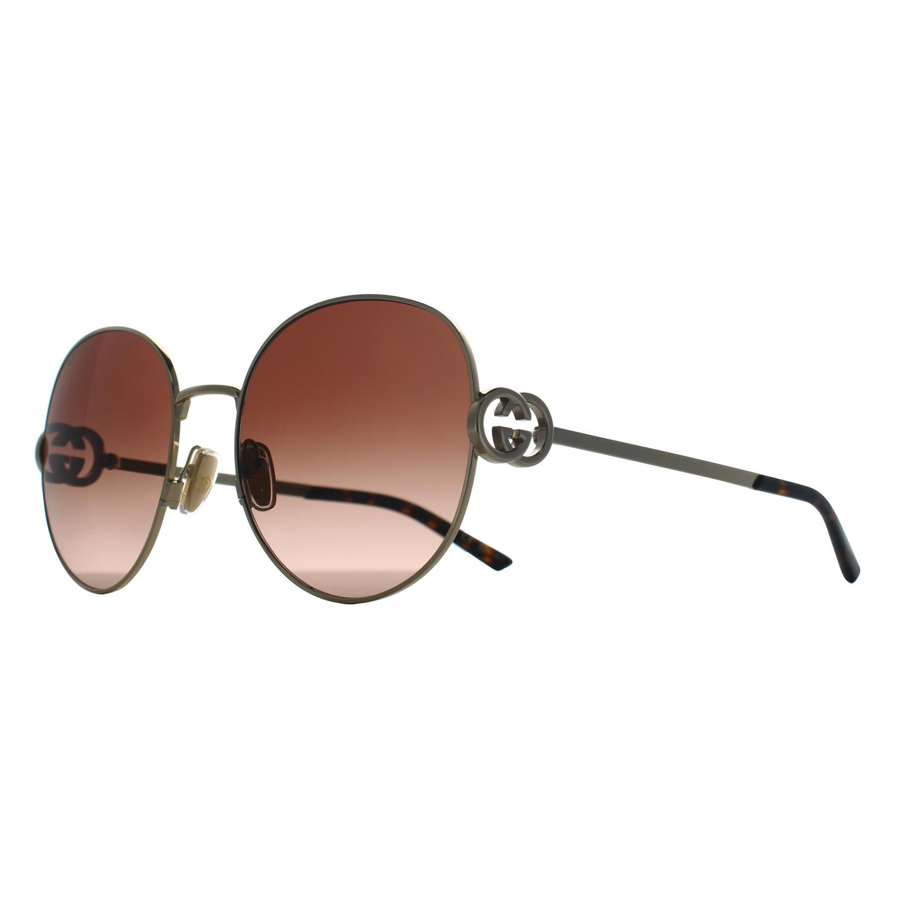 Gucci Round Gold Brown Gradient GG2047S