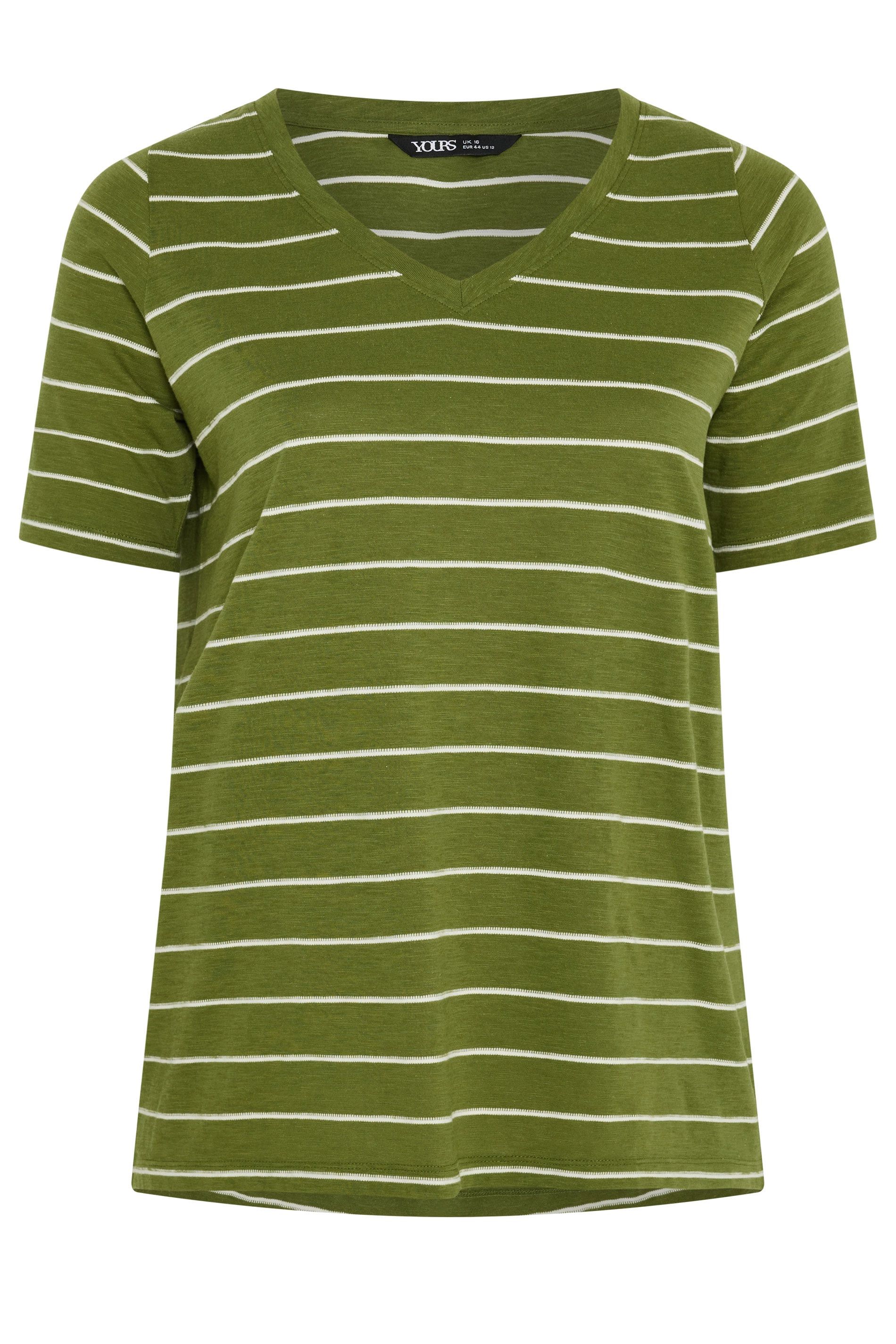Yours Stripe Printed T-Shirt