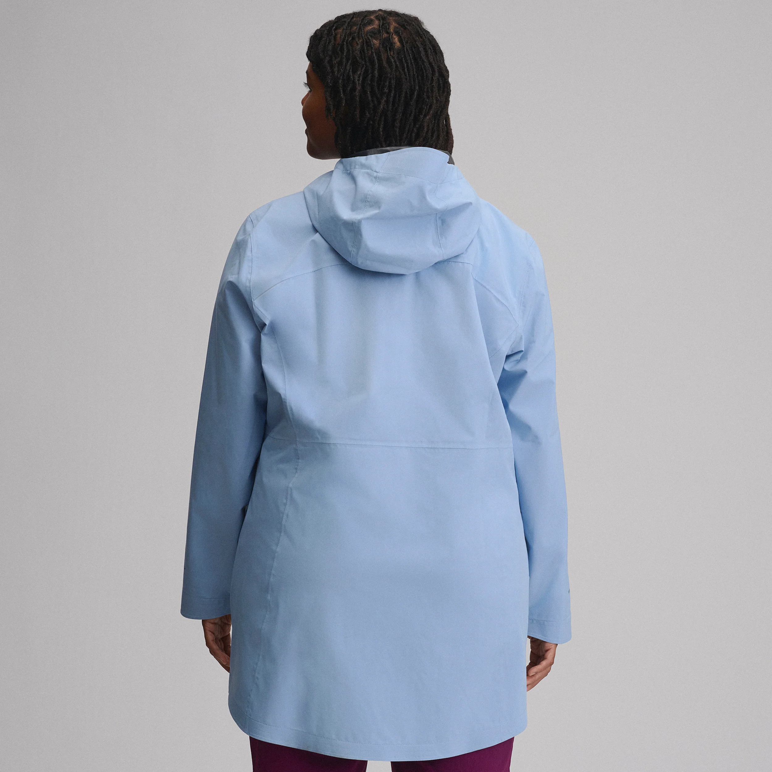 Women's Cloud Cap Waterproof Stretch Hooded Rain Parka