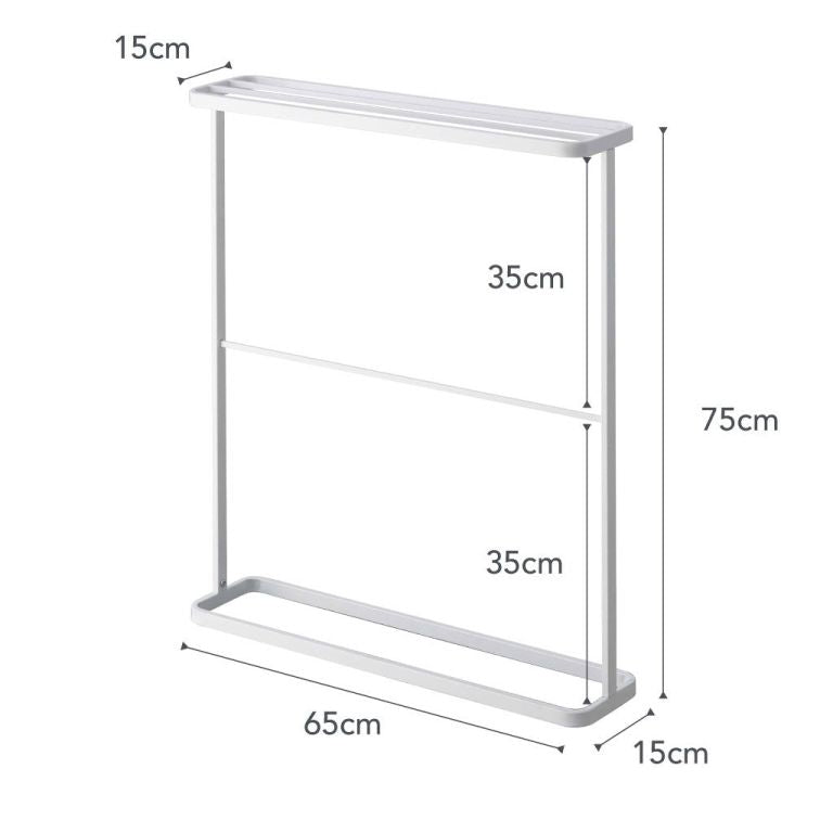 Yamazaki Handdoekenrek Badkamer - Tower - Wit