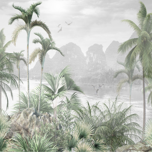 Fototapeta Tropikalny PEJZAŻ Palmy Natura 90x60cm