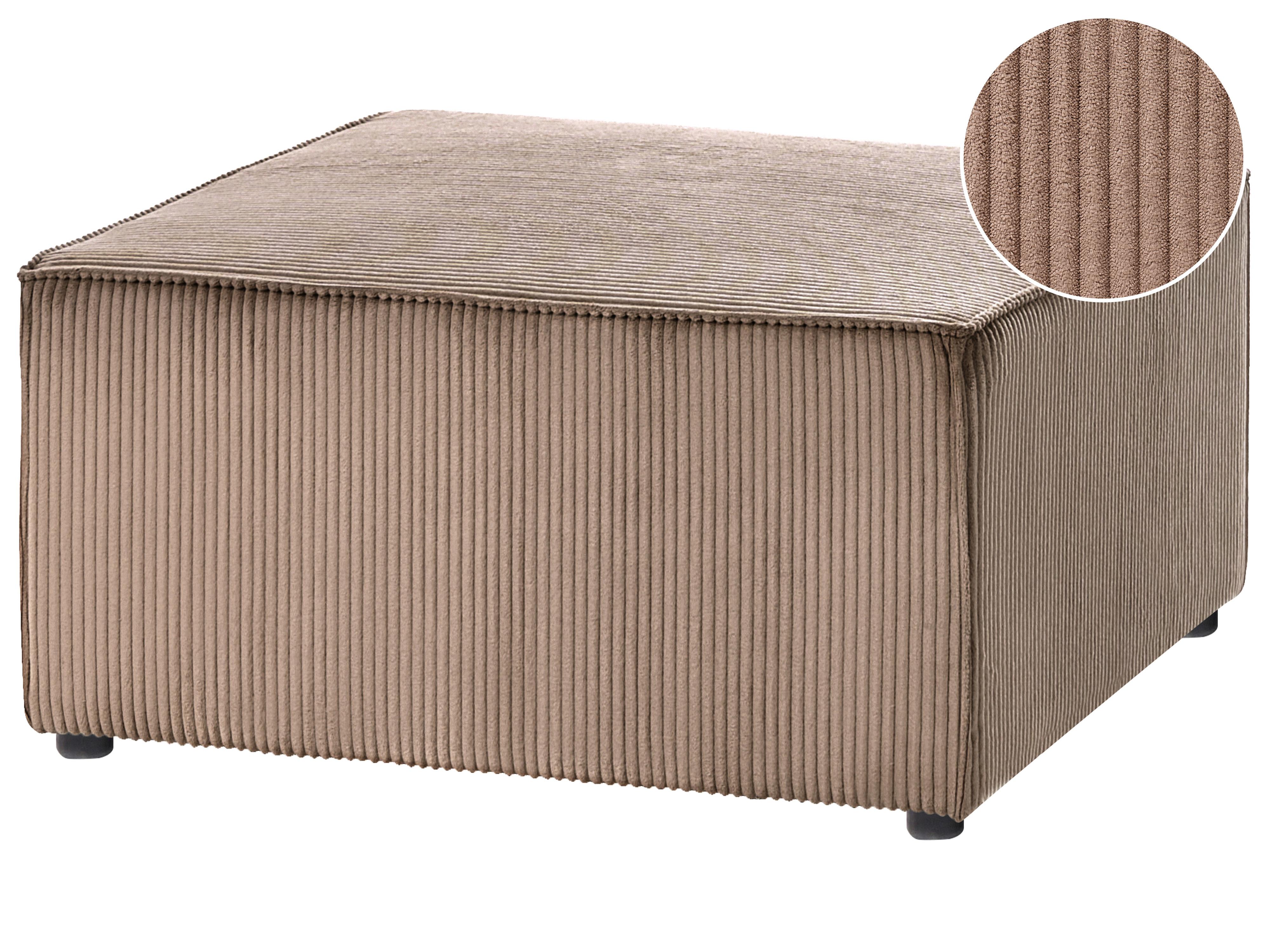Ottoman LEMVIG Corduroy Sand Beige