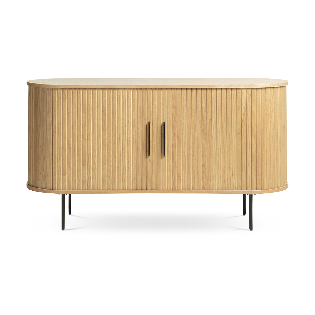 Olivine Lenn Sideboard Naturel - Hout - Schuifdeuren - B 140 cm