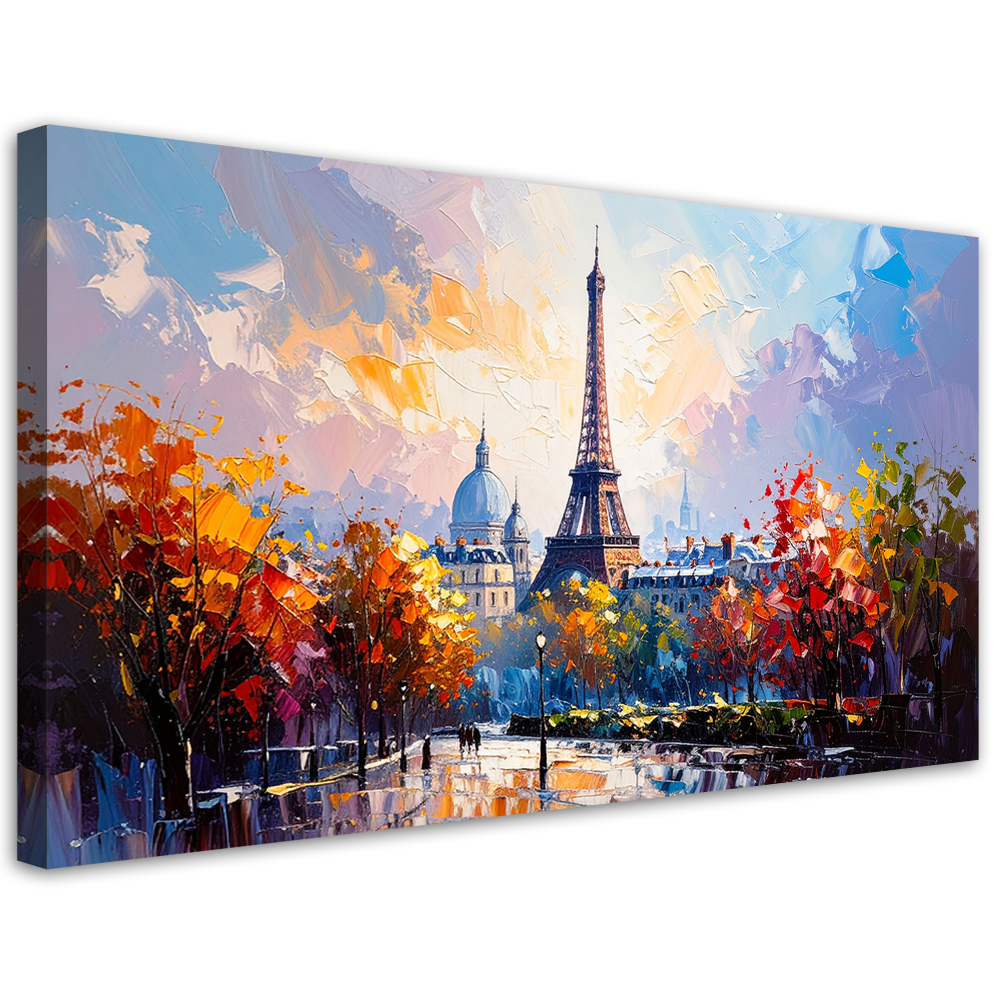 Obraz canvas do salonu sypialni, Paryż Wieża Eiffla jak malowany 80x40