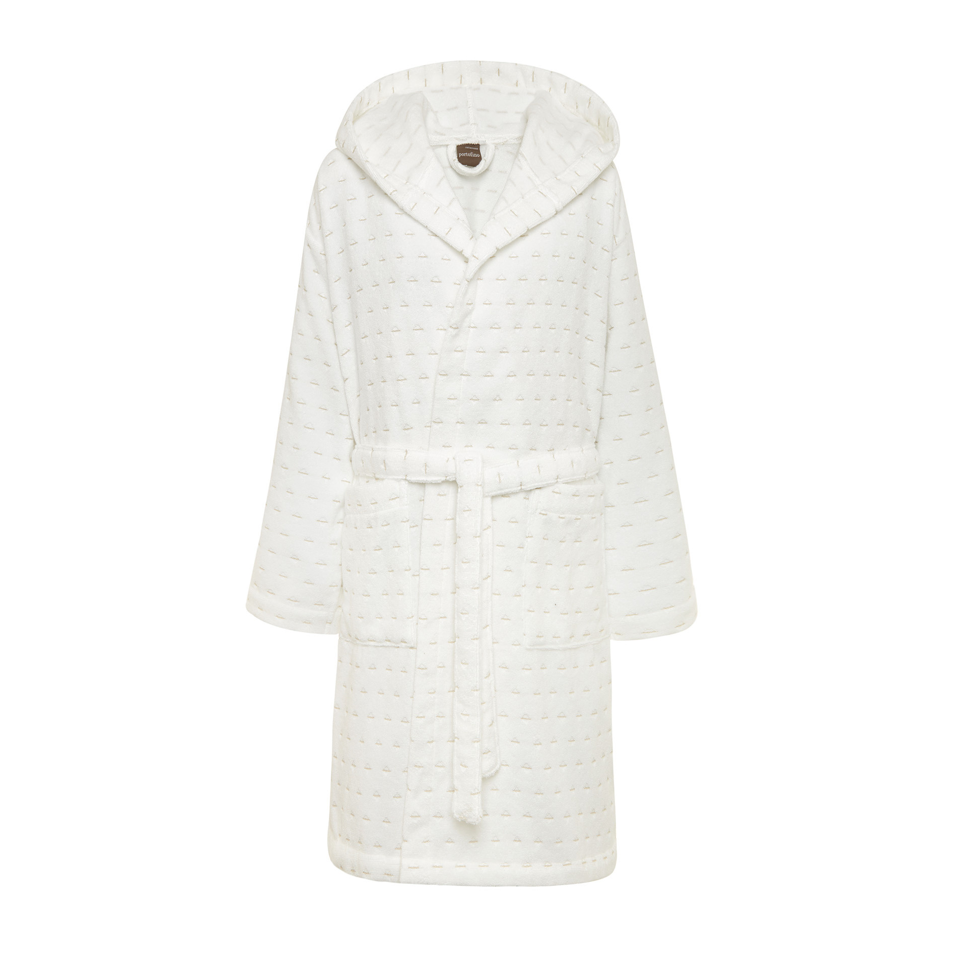 Accappatoio spugna di cotone motivo trattini Portofino