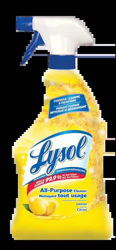 Lysol Disinfectant All-Purpose Cleaner Spray, Lemon, 650-mL