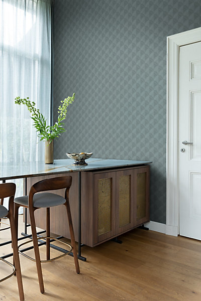 Origin Wallcoverings papier peint effet 3D bleu gris 50 x 900 cm