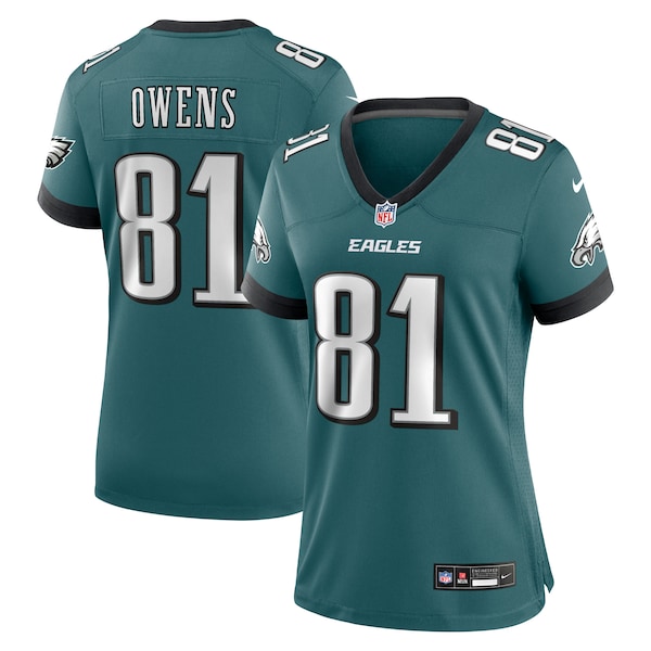 Terrell Owens Philadelphia Eagles Nike Women's Team Retired Game Jersey - Midnight Green