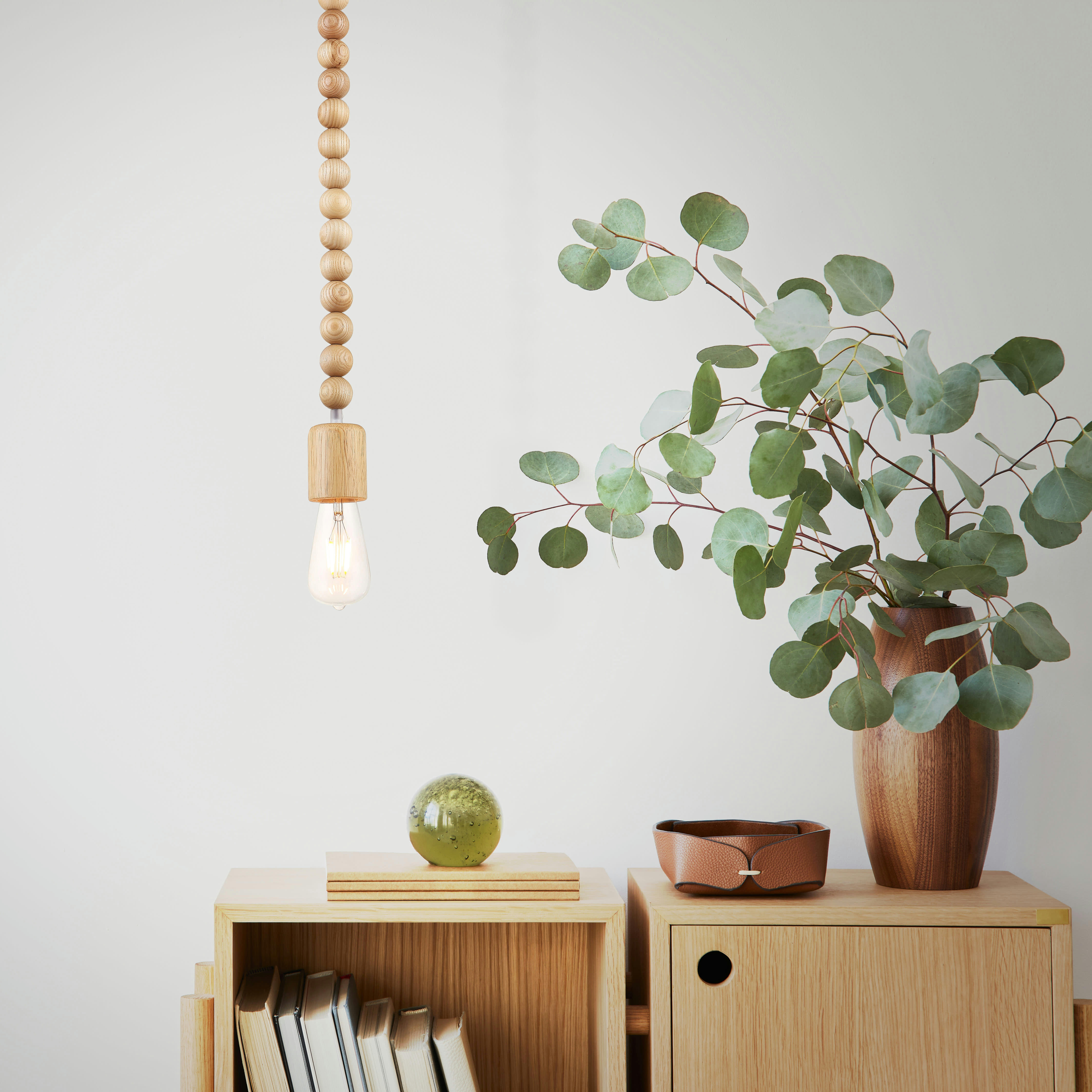 COLLIER - Suspension en bois H126cm