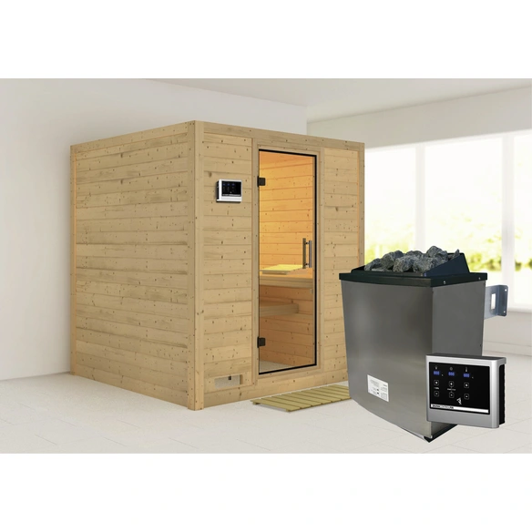 Sauna »Sindi«, inkl. 9 kW Saunaofen mit externer Steuerung, für 4 Personen