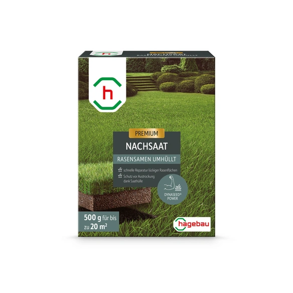 Rasen, Rasensamen Nachsaatrasen umhüllt 0,5Kg Karton für 20 m2