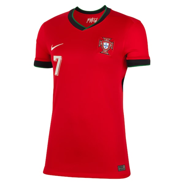 Cristiano Ronaldo Portugal National Team Nike Women's 2024 Home Replica Jersey - Red