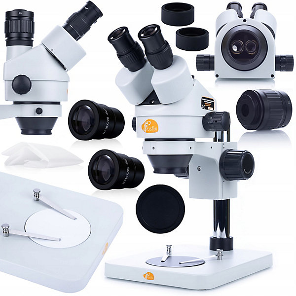 Ensemble Microscopique Mercury Pro Trinoculaire - Zoom 7x-45x, Caméra 2MP HDMI VGA, Tapis Silicone 480x320mm
